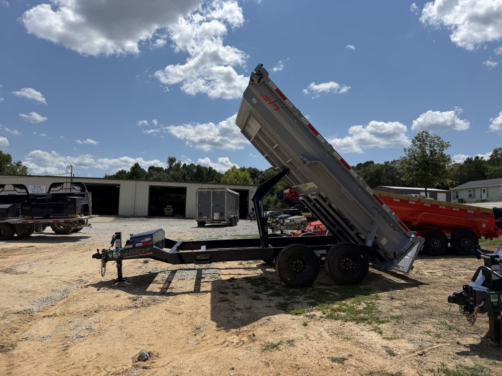 14' Horizon HZ7 Bumper Pull Dump Trailer 24" Side Walls - (2) 8K Axles 018669