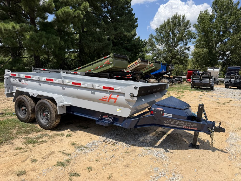 14' Horizon HZ7 Bumper Pull Dump Trailer 24" Side Walls - (2) 8K Axles 018669