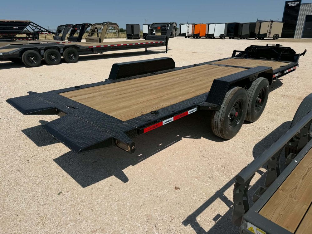22' Horizon ETZ Bumper Pull Equipment Tilt Trailer - (2) 8K Axles 017608