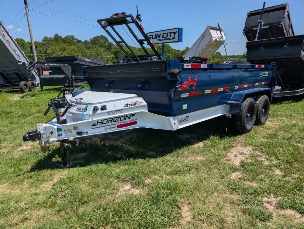 14' Horizon LZ7 Bumper Pull Dump Trailer 30" Side Walls - (2) 7K Axles 10998