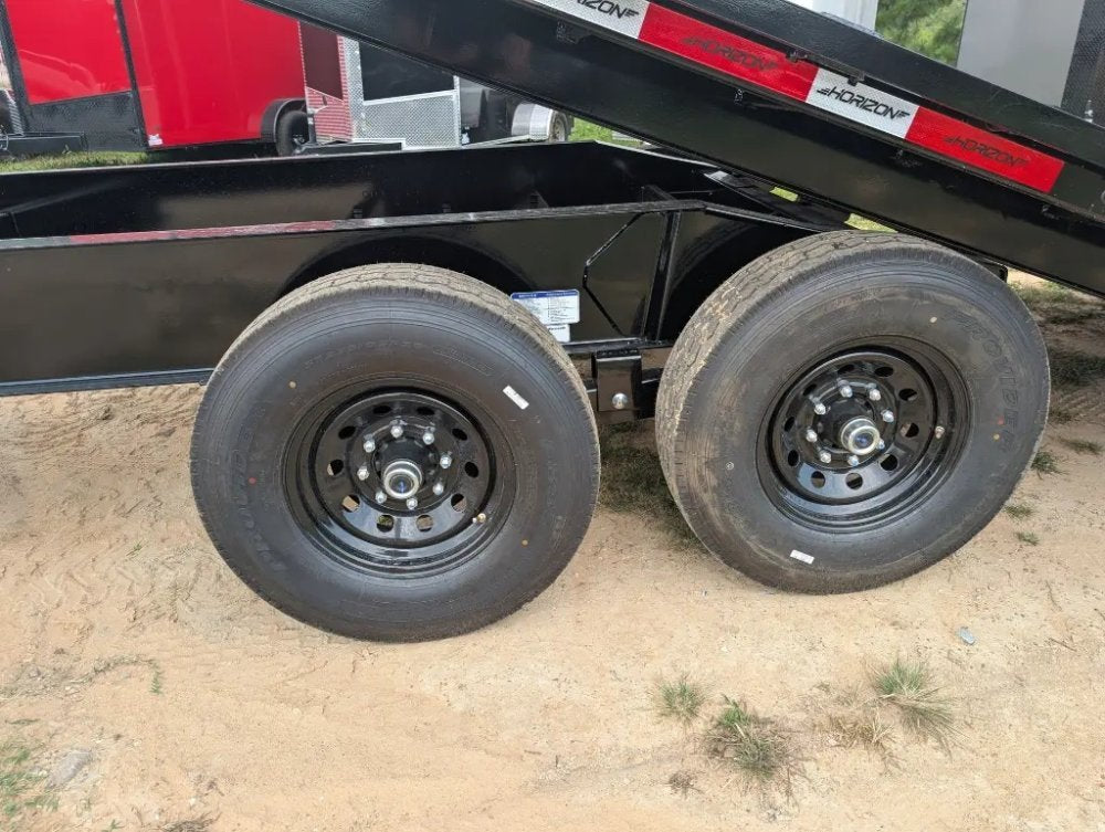 24' Horizon FFT Bumper Pull Full Deckover Tilt Trailer - (2) 7K Axles 12020