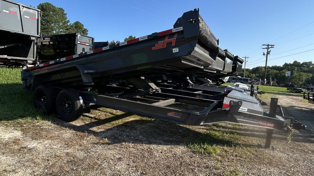 16' Horizon EZ7 Bumper Pull Dump Trailer 19" Sides - (2) 7K Axles 018773