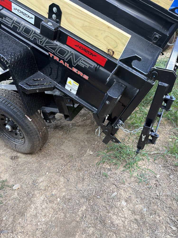 14' Horizon EZ7 Bumper Pull Dump Trailer 19" Sides - (2) 7K Axles 018777