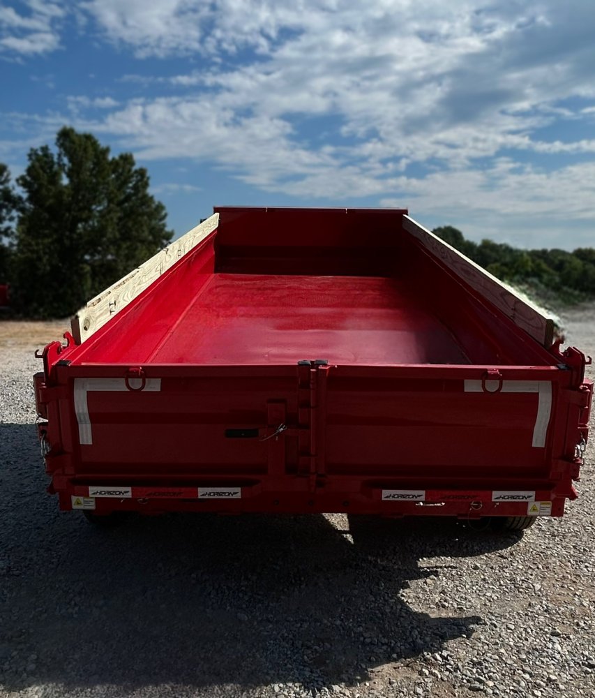 16' Horizon EZ7 Bumper Pull Dump Trailer 19" Sides - (2) 7K Axles 018772