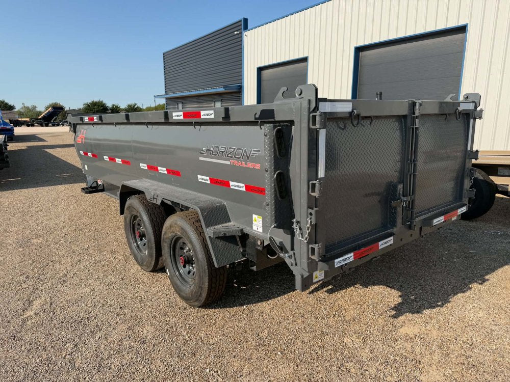 16' Horizon HZ7 Bumper Pull Dump Trailer 36" Side Walls - (2) 8K Axles 018678