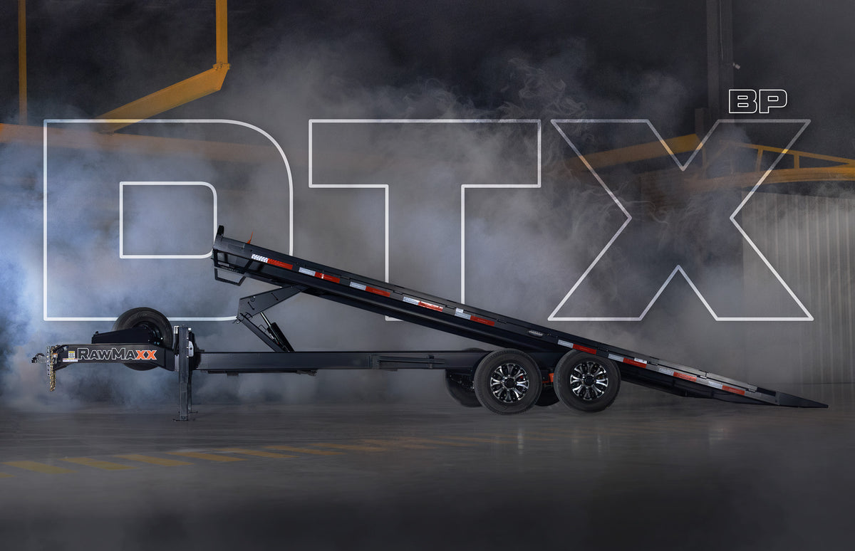 RawMaxx DTX Bumper Pull Deckover Tilt Trailer