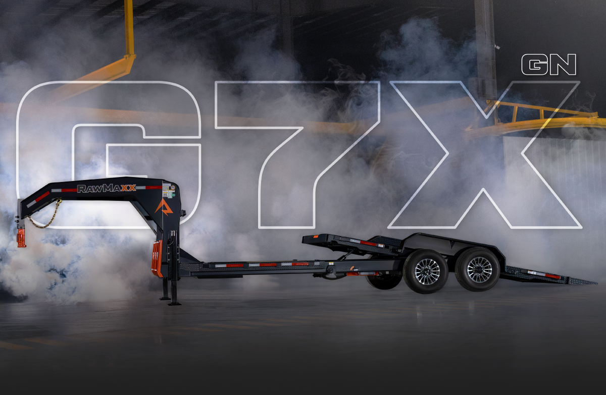 RawMaxx G7X Gooseneck 83in Gravity Tilt Trailer