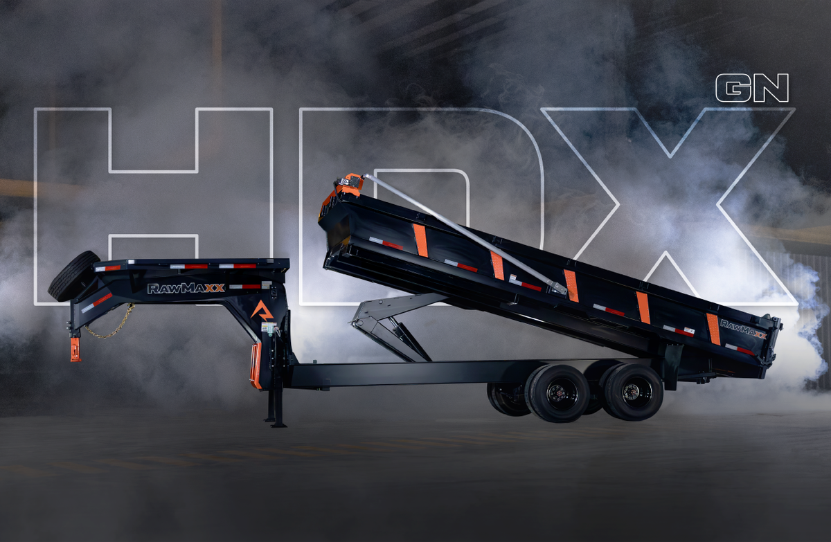 RawMaxx HDX Gooseneck Dual Deckover Dump
