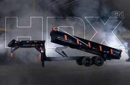RawMaxx HDX Gooseneck Dual Deckover Dump