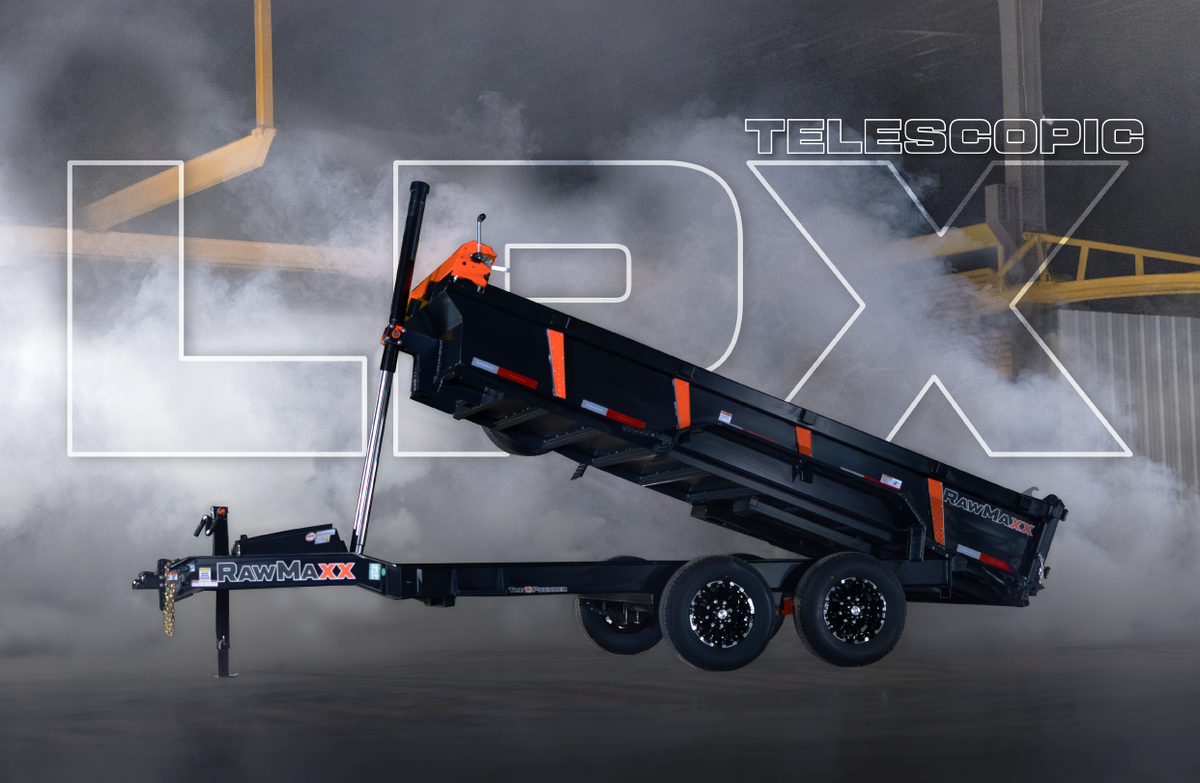 RawMaxx LPXT Bumper Pull 83in Telescopic Dump