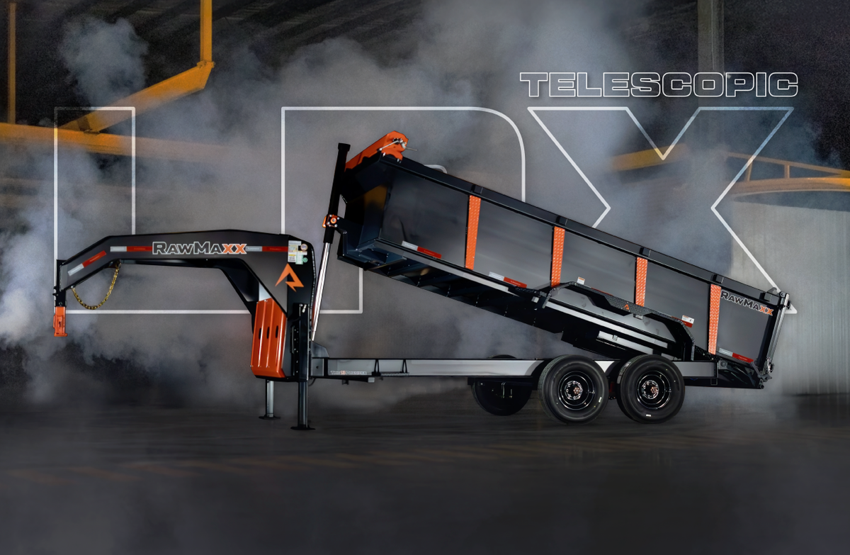 RawMaxx LPXT Gooseneck 83in Telescopic Dump