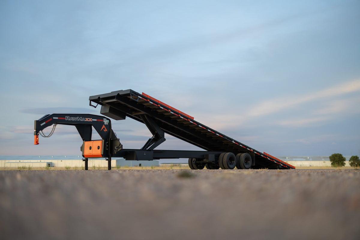 RawMaxx CNX Gooseneck Dual Container Tilt Trailer