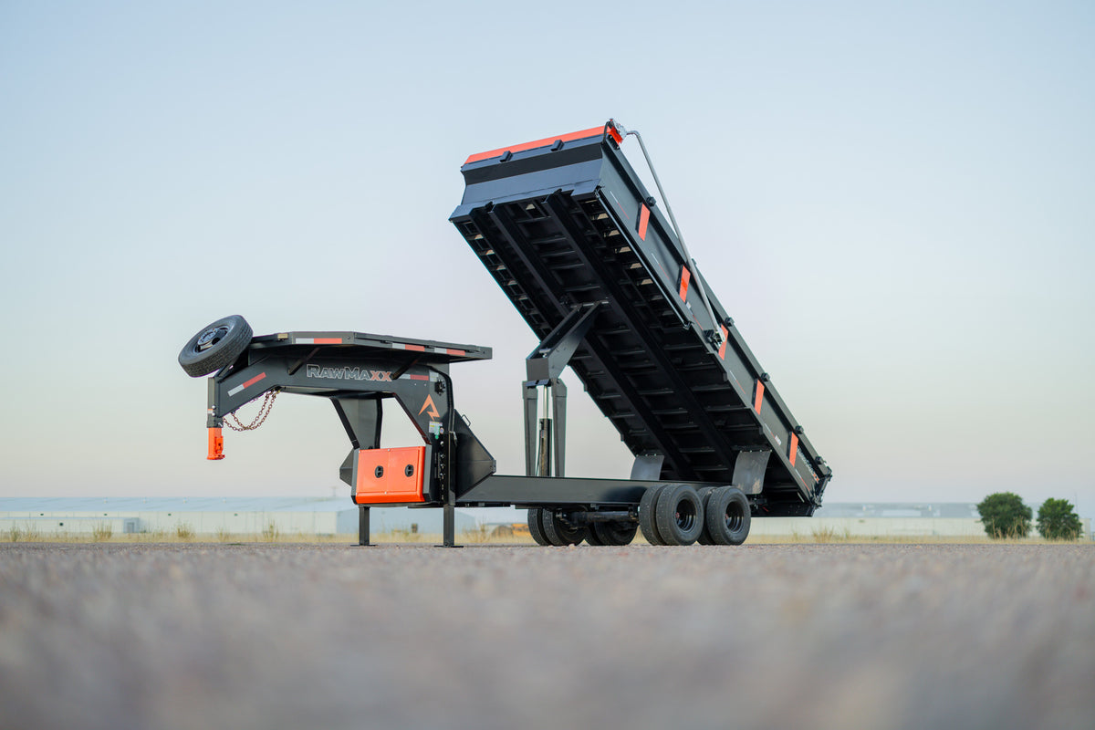 RawMaxx HDX Gooseneck Dual Deckover Dump
