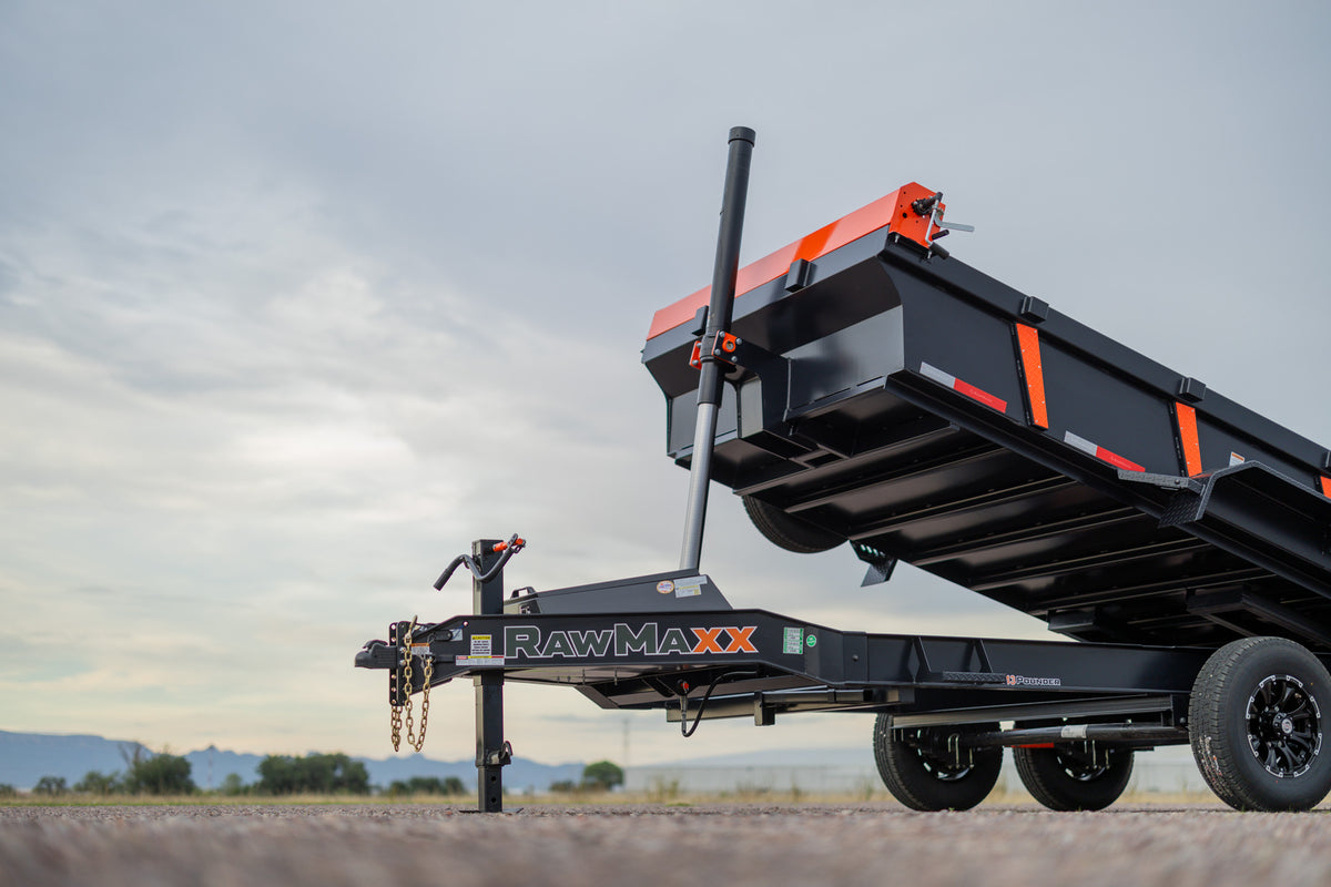 RawMaxx LPXT Bumper Pull 83in Telescopic Dump