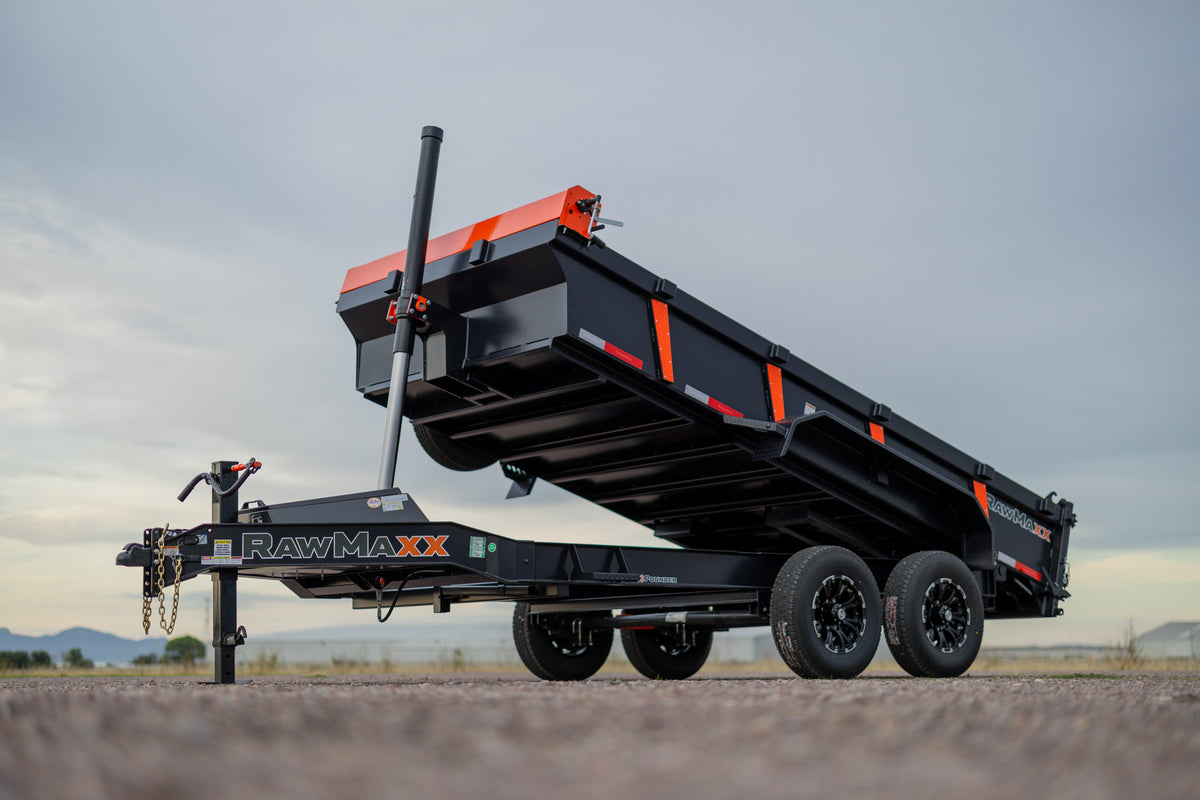 RawMaxx LPXT Bumper Pull 83in Telescopic Dump