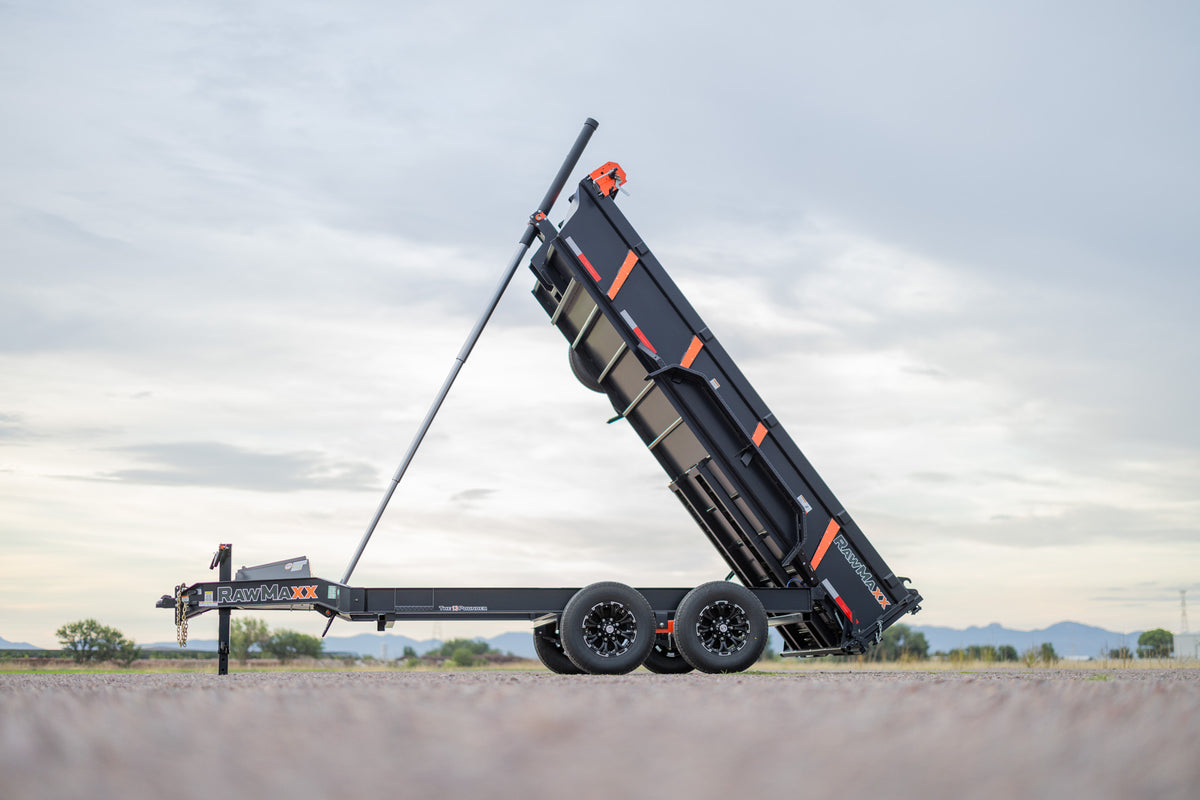 RawMaxx LPXT Bumper Pull 83in Telescopic Dump