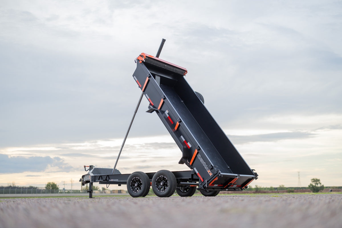 RawMaxx LPXT Bumper Pull 83in Telescopic Dump