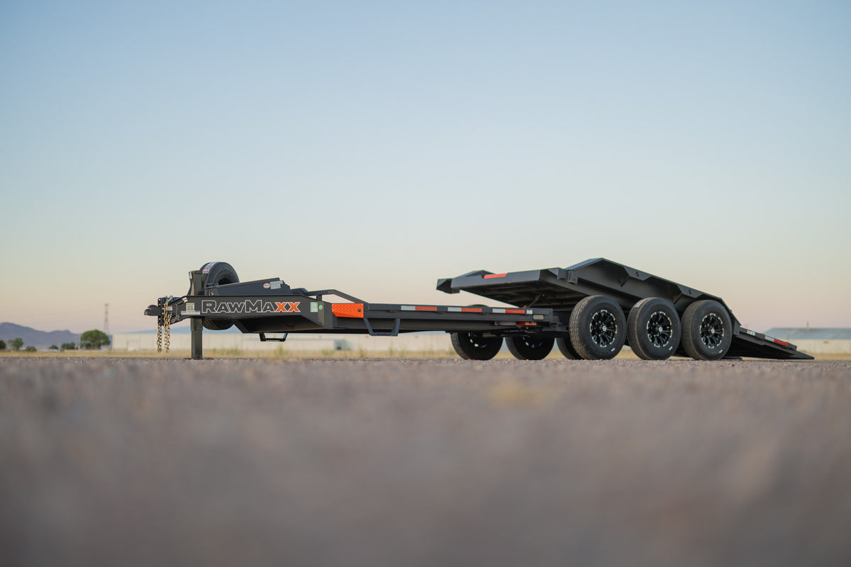 RawMaxx G3X Bumper Pull Tri-Axle Gravity Tilt Trailer