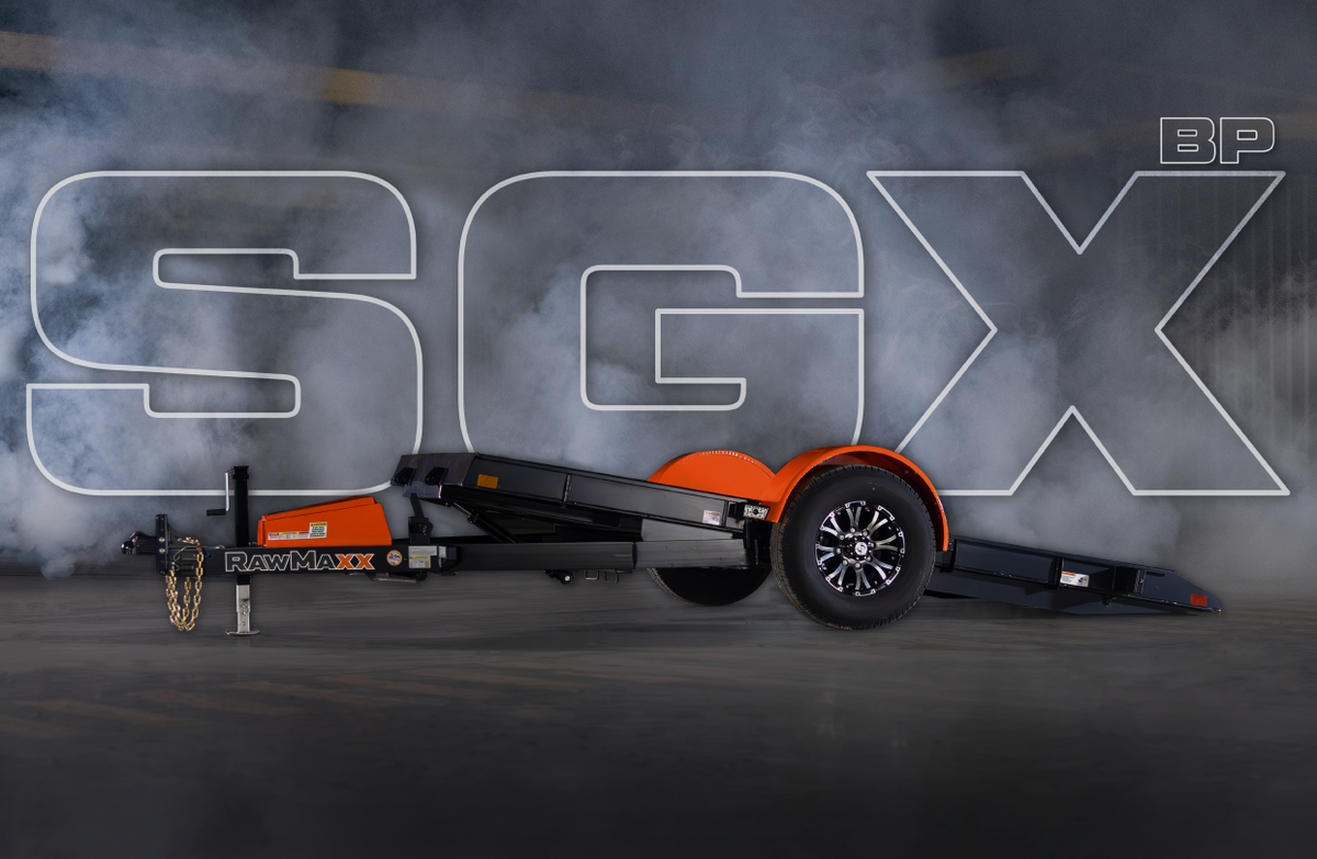 RawMaxx SGX Bumper Pull Scissor Lift Trailer