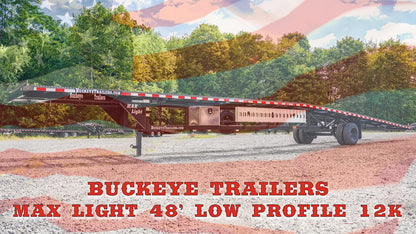 Buckeye Max Light 48' Low Profile 12K Single Axle 3-Car Hauler