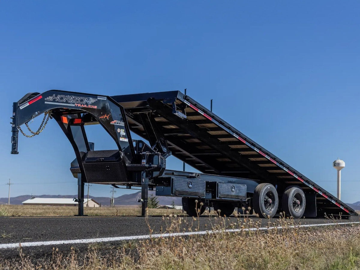 Horizon FHSSS Gooseneck Super Single Split Tilt Deckover Trailer
