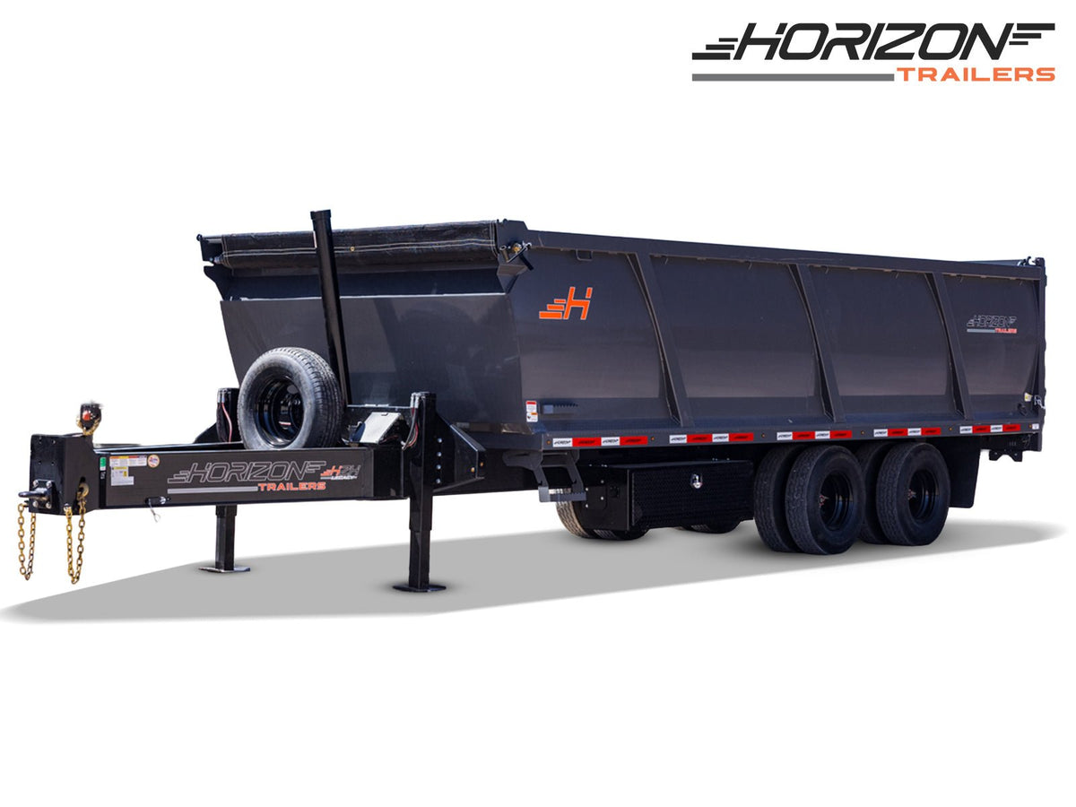 Horizon HZH Pintle Hitch Heavy Duty Dump Trailer