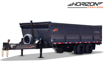 Horizon HZH Pintle Hitch Heavy Duty Dump Trailer