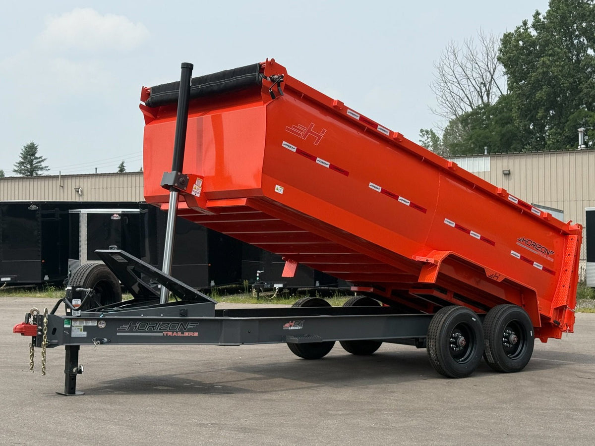 Horizon HZX Bumper Pull 10K Axle Dump Trailer