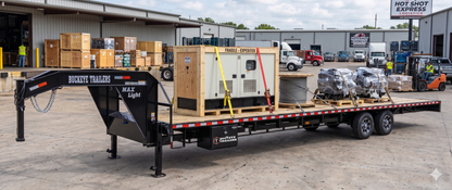 Buckeye Max Light 40' Gooseneck Flatbed Hotshot Trailer (Non-CDL)