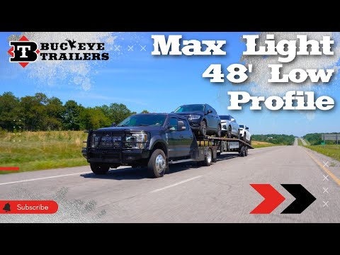 Buckeye Max Light 48' Low Profile 3-Car Hauler video