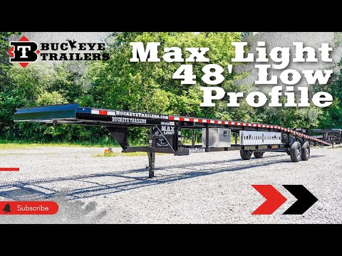 Buckeye Max Light 48' Low Profile 3-Car Hauler video
