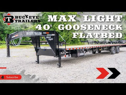 Buckeye Max Light 40' Gooseneck Flatbed Hotshot Trailer (Non-CDL) video