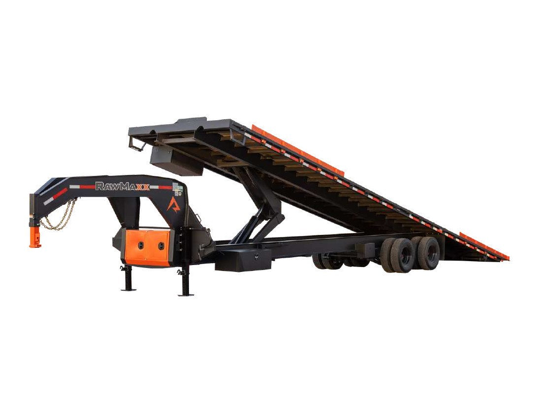 RawMaxx CNX Gooseneck Dual Container Tilt Trailer