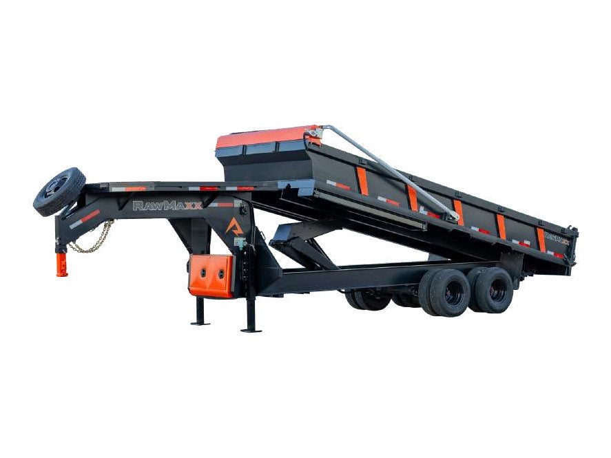 RawMaxx HDX Gooseneck Dual Deckover Dump