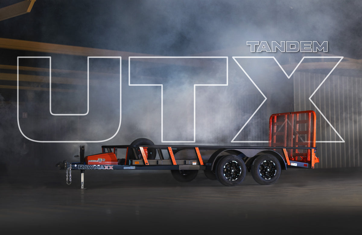 RawMaxx UTX Bumper Pull Utility Trailer